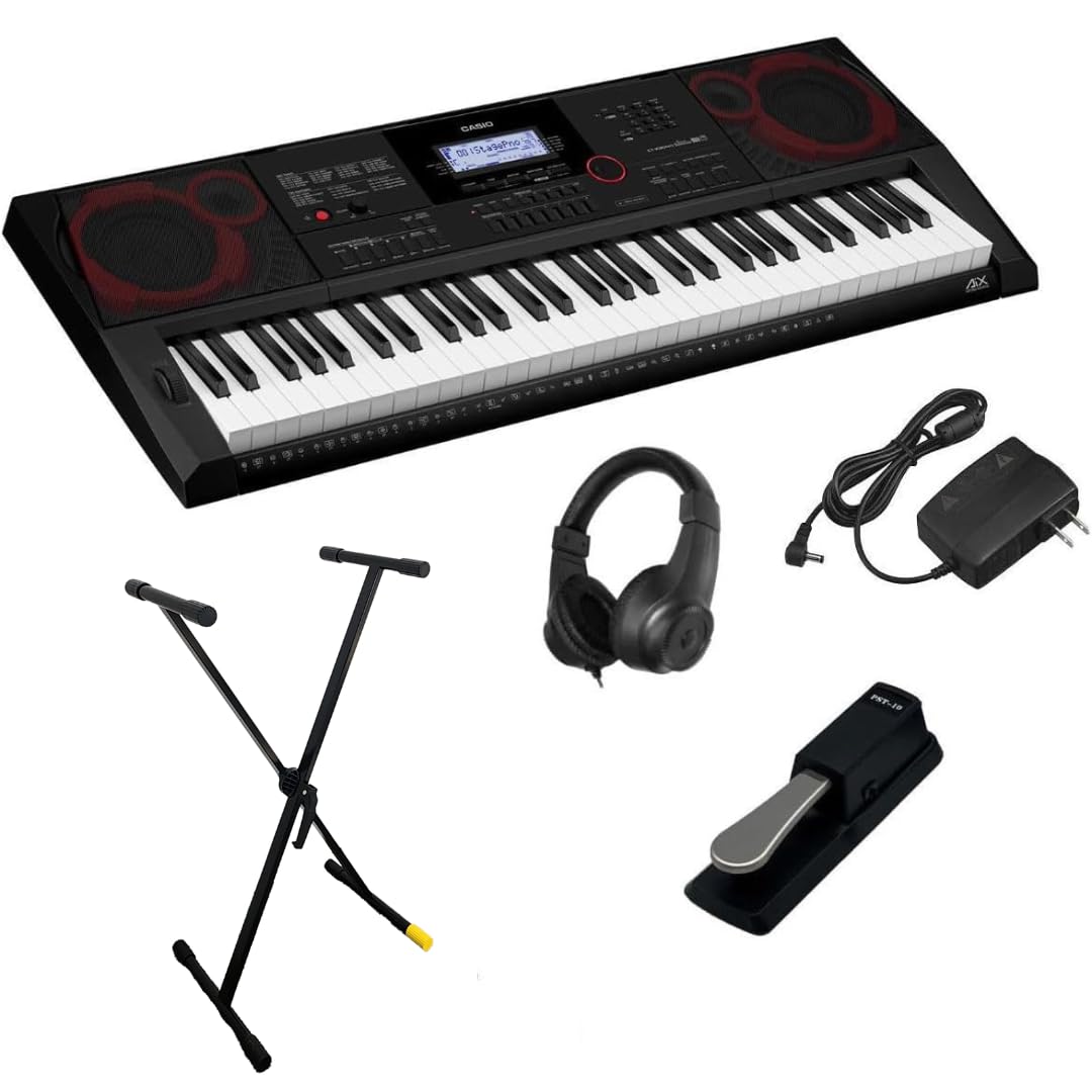 CASIO CT-X3000 電子キーボード61鍵 本体ケース付き Amazon.co.jp: 【届いてすぐ弾ける全部入りセット】カシオ 電子